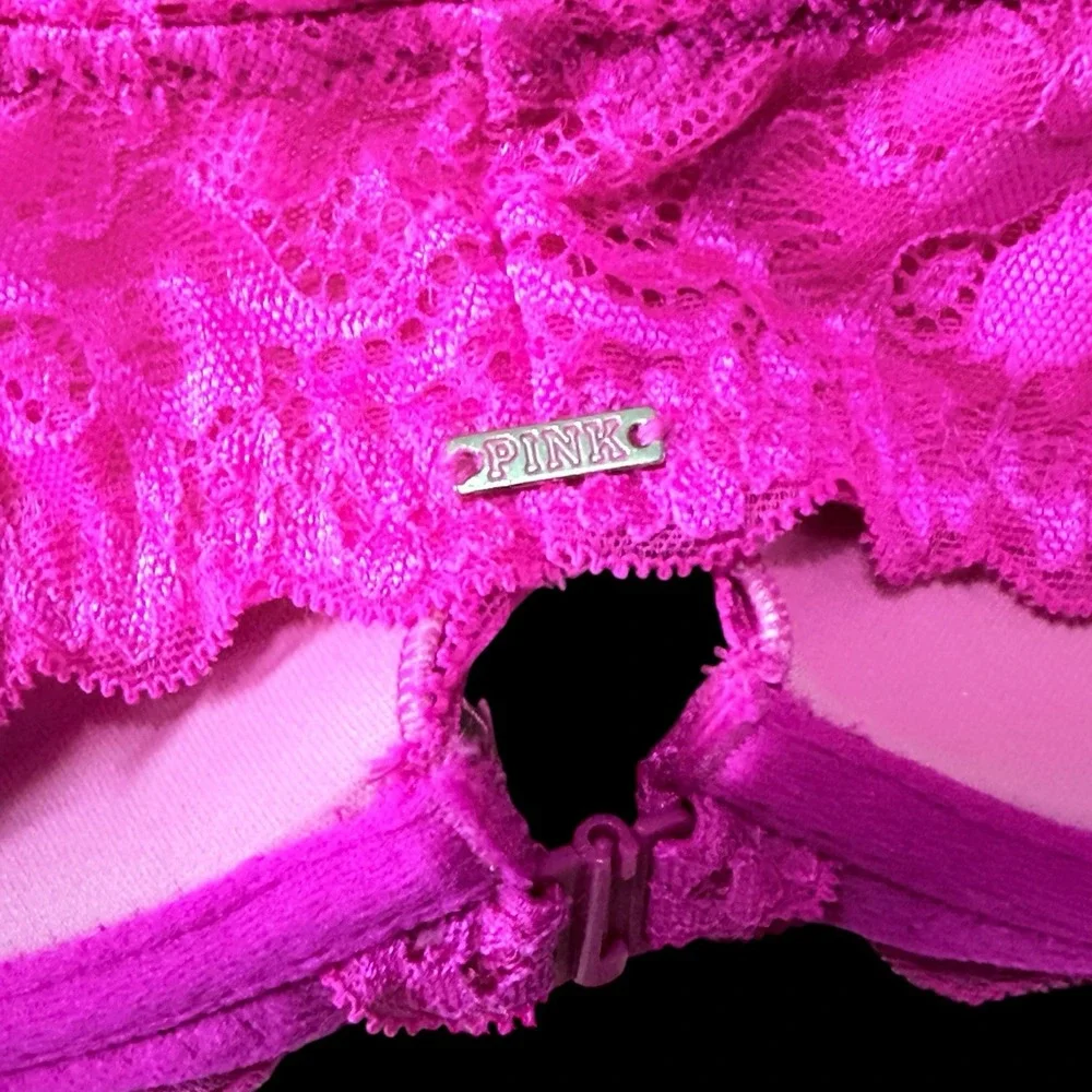 Vtg NWOT Old Stock Victoria's Secret‎ PINK 34DD Date Racerback Front Closure UW